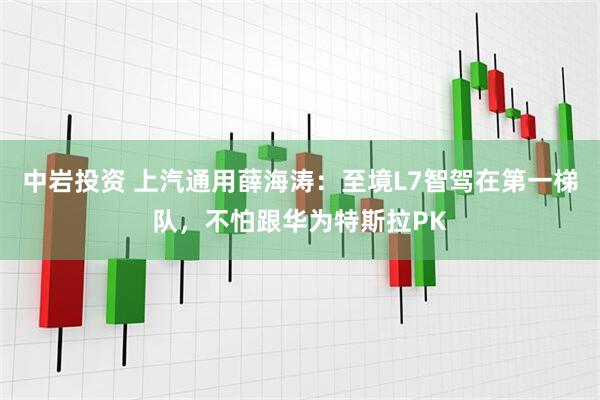 中岩投资 上汽通用薛海涛：至境L7智驾在第一梯队，不怕跟华为特斯拉PK