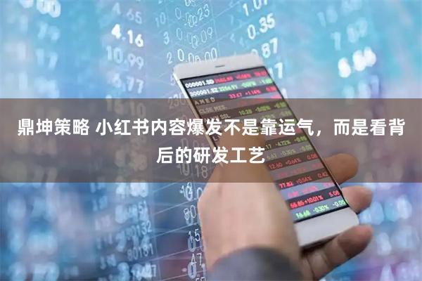 鼎坤策略 小红书内容爆发不是靠运气，而是看背后的研发工艺